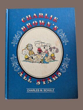 5/$25 Vintage 1972 Charlie Brown's All-Stars Large Hardcover Storybook